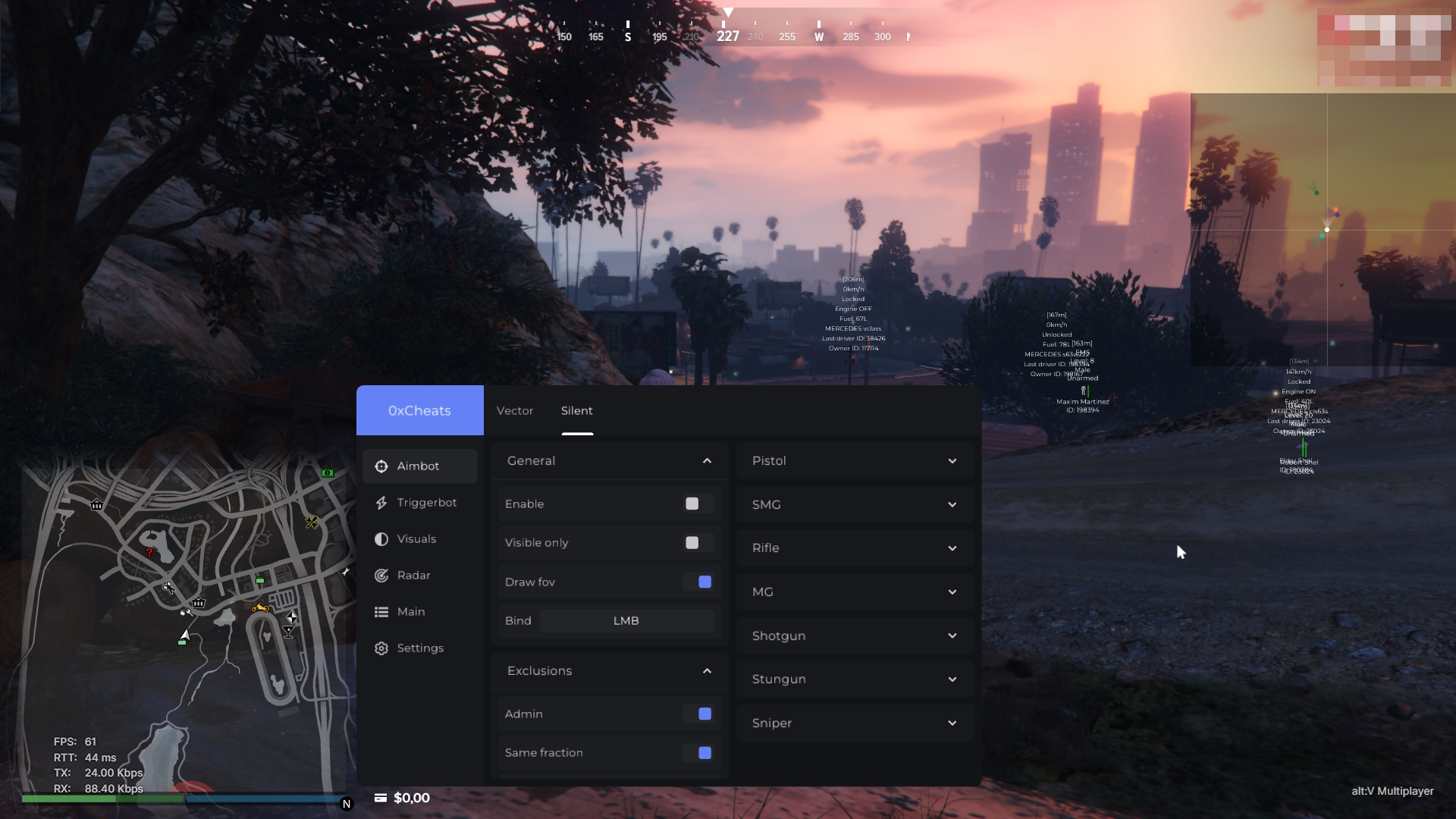 0X [ALT:V] | Private cheats for different games