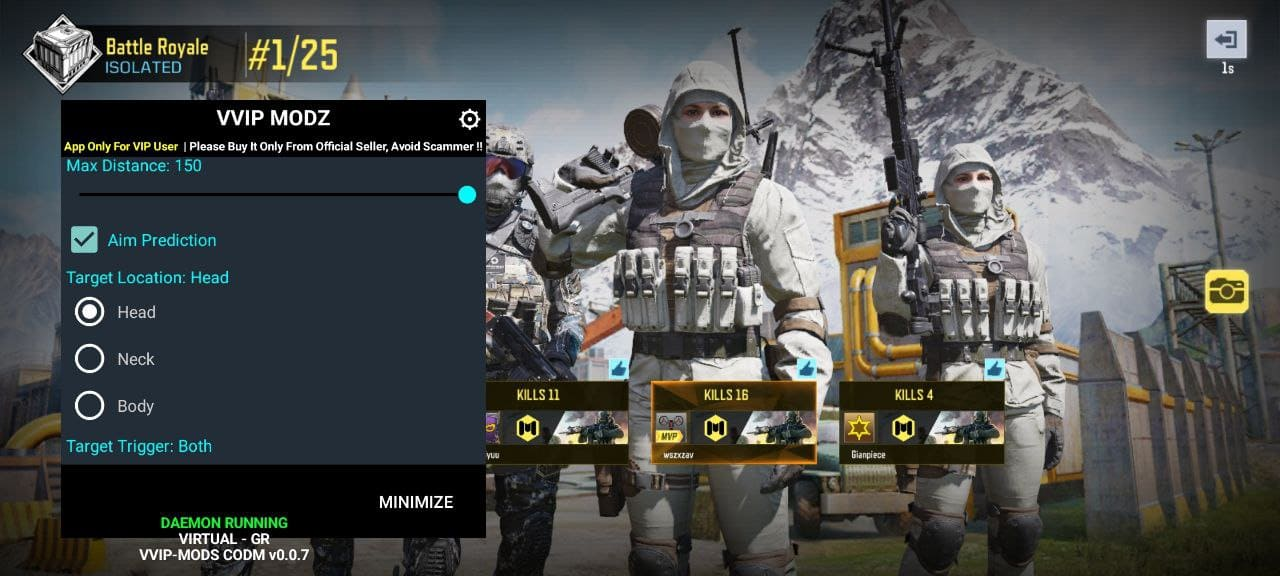 COD MOBILE [Vvip] | Private cheats for different games