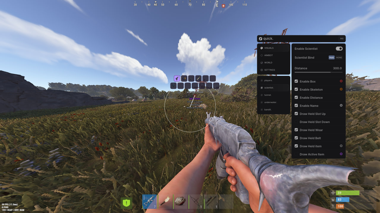 Rust [QUICK] | Приватные читы для разных игр